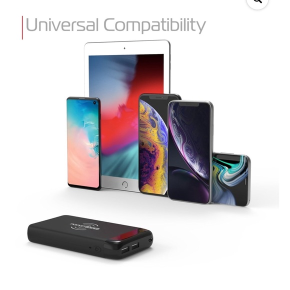 Pocket Juice 8K Qi Wireless Portable Charger - 8,000mAh Battery Power Bank - Picture 9 of 11